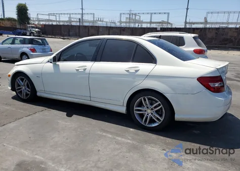 2012 Mercedes-Benz C 250 from USA, damaged, VIN WDDGF4HB2CR208977